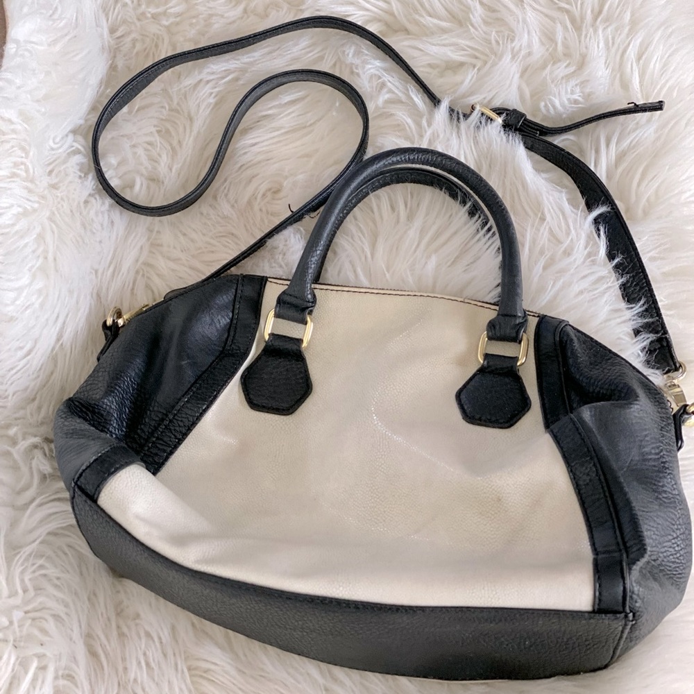 Merona Crossbody Handbag Purse Black and White